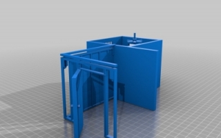 卧室结构 3d stl下载